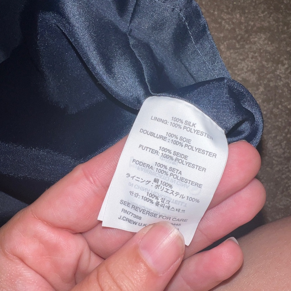J. Crew Liza Silk Surplice V Formal Bridesmaid Sleeveless Cocktail Dress - Picture 4 of 5